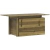 Trädgårdsbord 100x50x75 cm impregnerad furu vidaXL – miniatyr 2