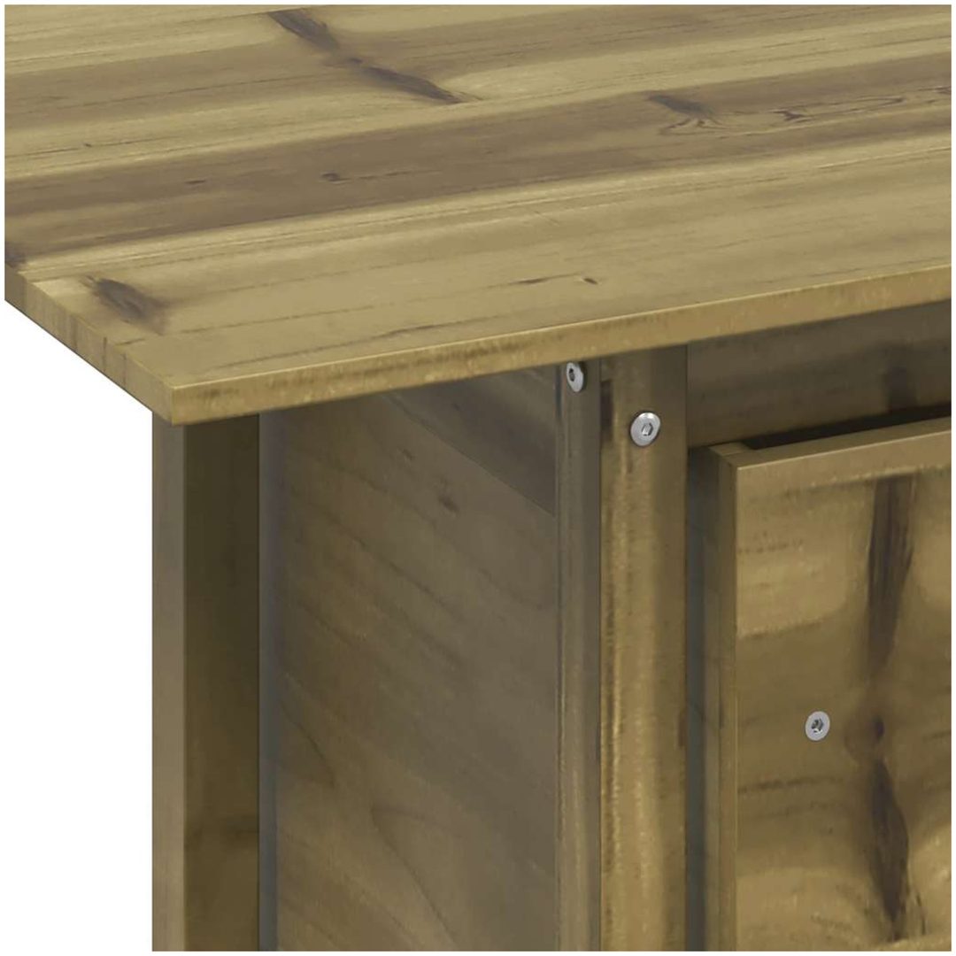 Trädgårdsbord 100x50x75 cm impregnerad furu vidaXL – bild 9