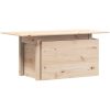 Trädgårdsbord 100x50x75 cm massiv furu vidaXL – miniatyr 2