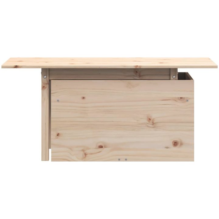 Trädgårdsbord 100x50x75 cm massiv furu vidaXL – bild 5