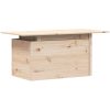 Trädgårdsbord 100x50x75 cm massiv furu vidaXL – miniatyr 7