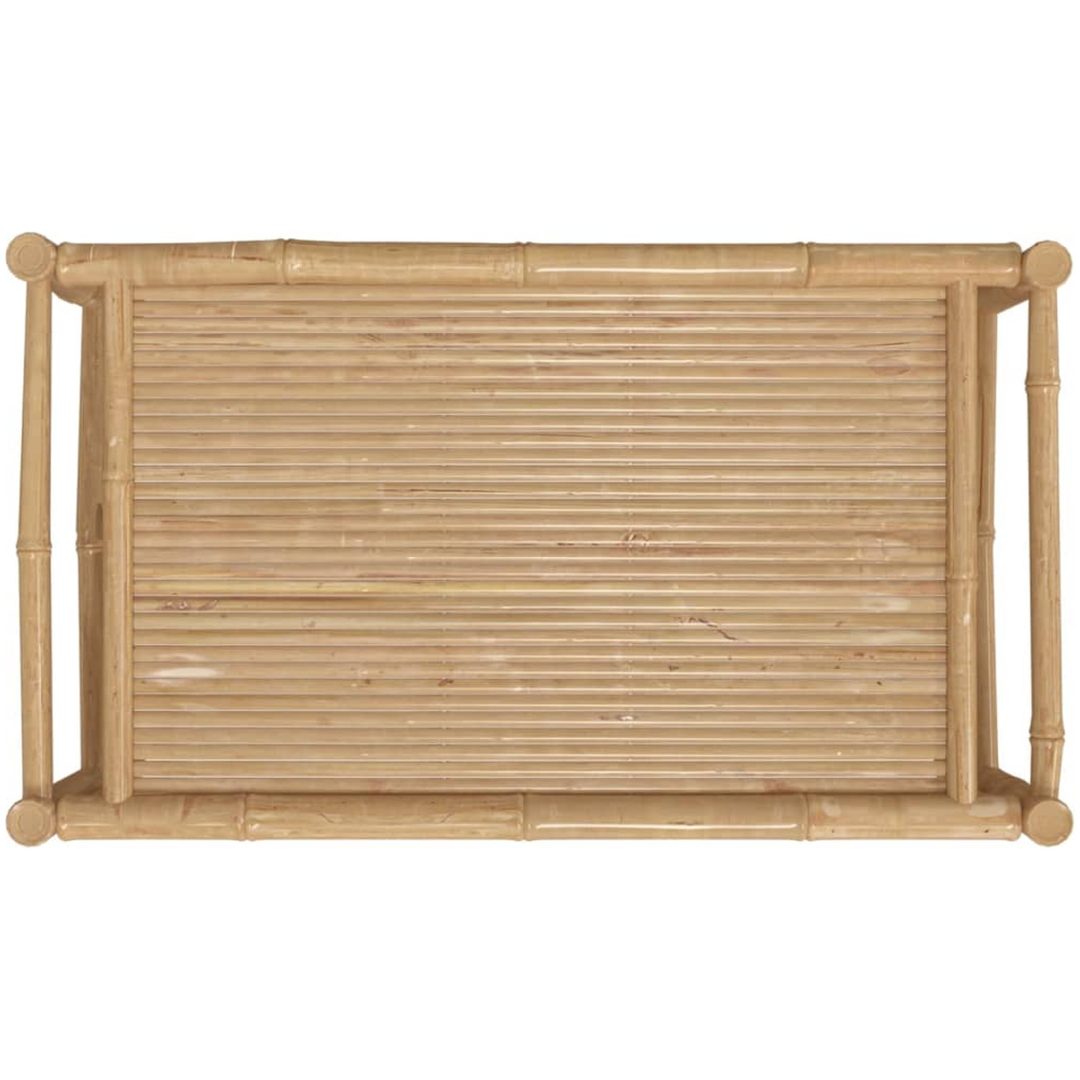 Trädgårdsbord 100x55x33 cm bambu vidaXL – bild 5