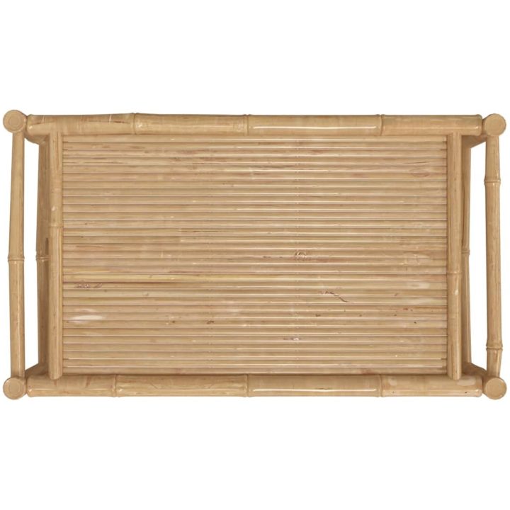 Trädgårdsbord 100x55x33 cm bambu vidaXL – bild 5
