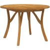 Trädgårdsbord 110 cm massivt akaciaträ vidaXL 110 x 110 x 75 cm – miniatyr 2