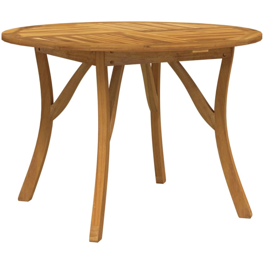 Trädgårdsbord 110 cm massivt akaciaträ vidaXL 110 x 110 x 75 cm – bild 2