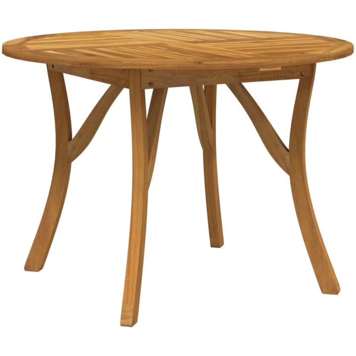 Trädgårdsbord 110 cm massivt akaciaträ vidaXL 110 x 110 x 75 cm – bild 2
