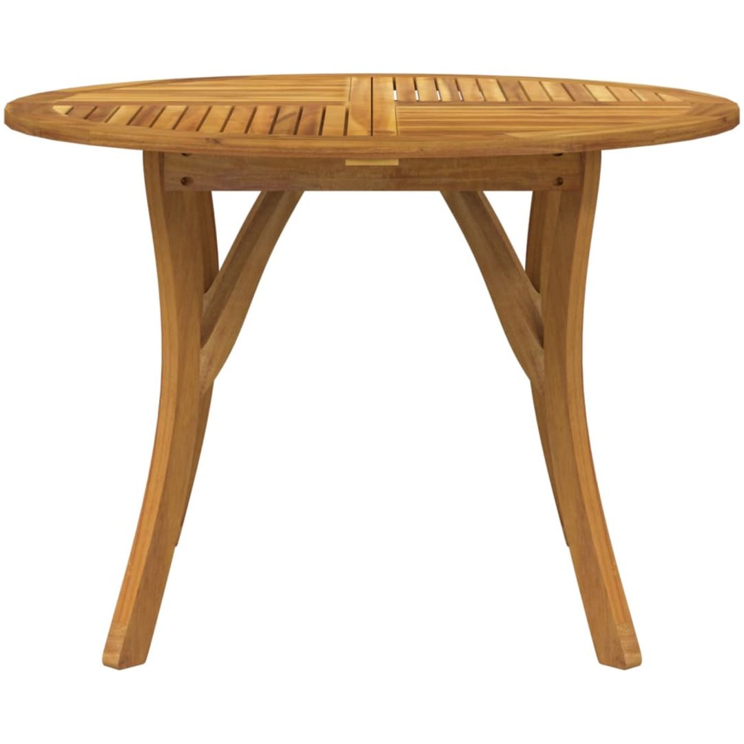 Trädgårdsbord 110 cm massivt akaciaträ vidaXL 110 x 110 x 75 cm – bild 3