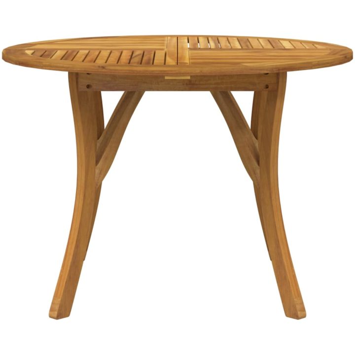 Trädgårdsbord 110 cm massivt akaciaträ vidaXL 110 x 110 x 75 cm – bild 3