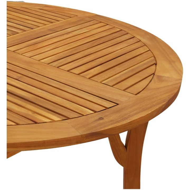 Trädgårdsbord 110 cm massivt akaciaträ vidaXL 110 x 110 x 75 cm – bild 5