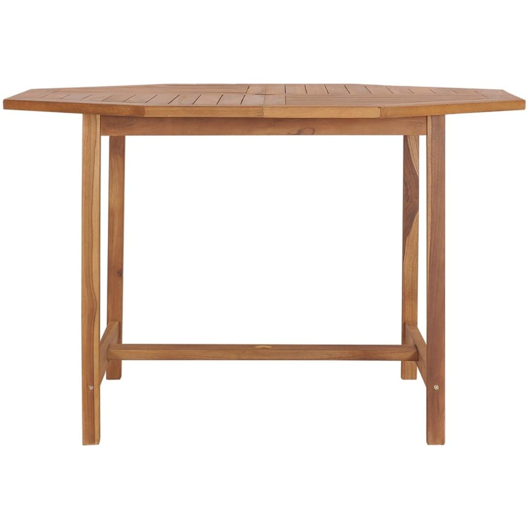 Trädgårdsbord 110x110x75 cm massiv teak vidaXL – bild 2