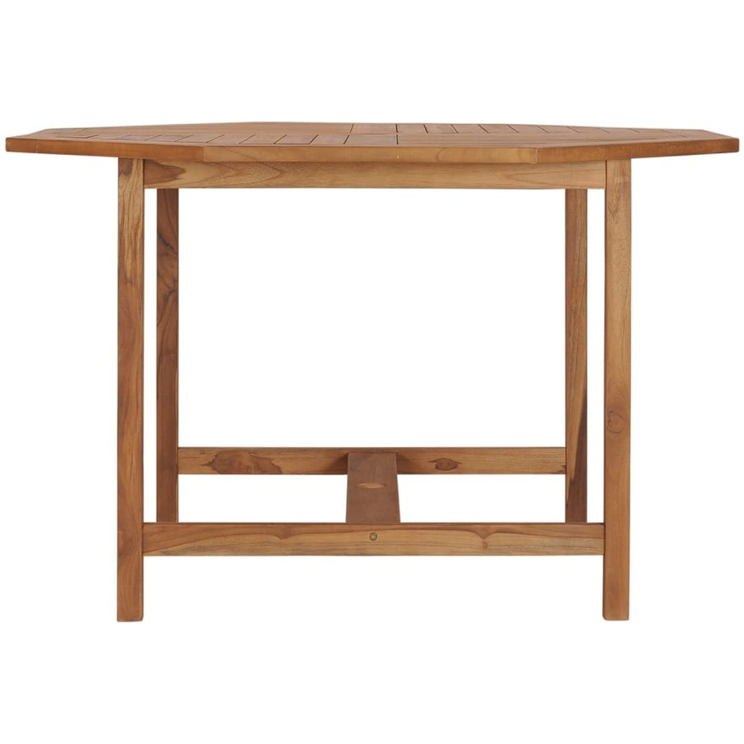 Trädgårdsbord 110x110x75 cm massiv teak vidaXL – bild 3