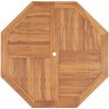 Trädgårdsbord 110x110x75 cm massiv teak vidaXL – miniatyr 4