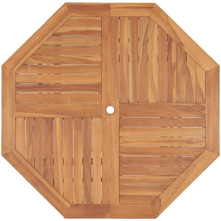 Trädgårdsbord 110x110x75 cm massiv teak vidaXL – bild 4