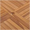 Trädgårdsbord 110x110x75 cm massiv teak vidaXL – miniatyr 5