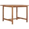 Trädgårdsbord 110x110x75 cm massiv teak vidaXL – miniatyr 1
