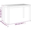 Trädgårdsbord 110x55x67 cm massivt akaciaträ vidaXL – miniatyr 7