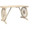 Trädgårdsbord 115x55x65 cm massiv furu vidaXL – miniatyr 6