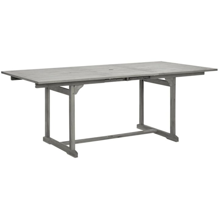 Trädgårdsbord (150-200)x100x75 cm massivt akaciaträ vidaXL 200 x 100 x 75 cm – bild 2