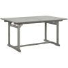 Trädgårdsbord (150-200)x100x75 cm massivt akaciaträ vidaXL 200 x 100 x 75 cm – miniatyr 3