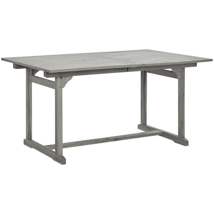 Trädgårdsbord (150-200)x100x75 cm massivt akaciaträ vidaXL 200 x 100 x 75 cm – bild 3
