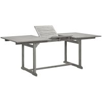 Trädgårdsbord (150-200)x100x75 cm massivt akaciaträ vidaXL