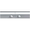 Trädgårdsbord 150x90x74 cm svart stål vidaXL – miniatyr 3