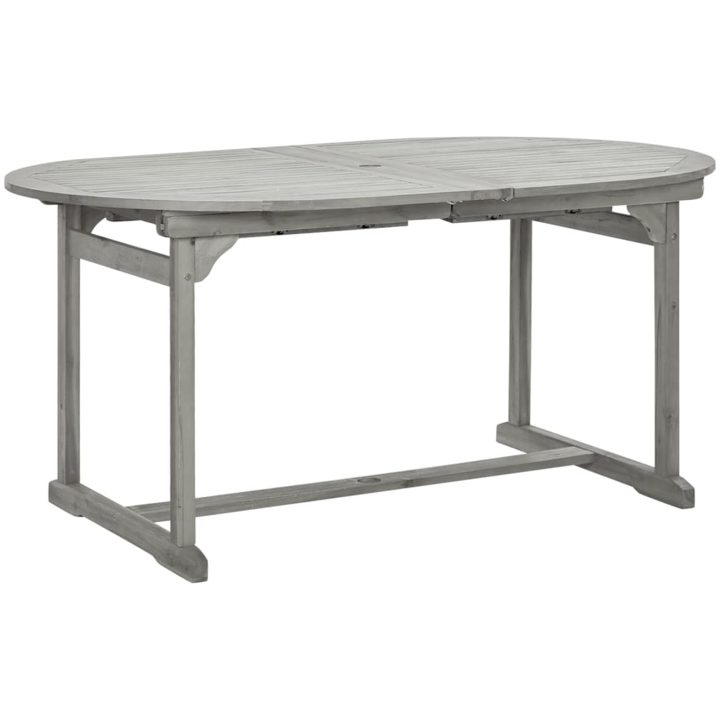 Trädgårdsbord (160-240)x100x75 cm massivt akaciaträ vidaXL 240 x 100 x 75 cm – bild 3