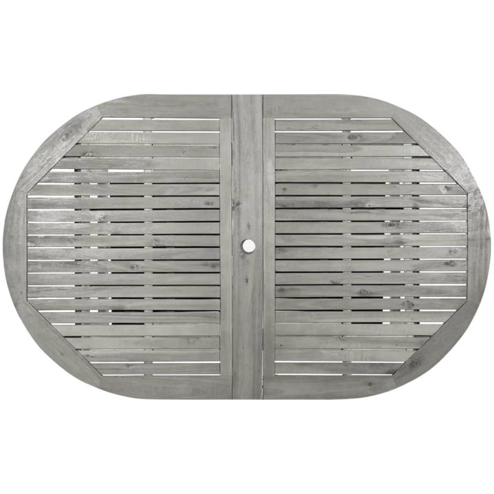Trädgårdsbord (160-240)x100x75 cm massivt akaciaträ vidaXL 240 x 100 x 75 cm – bild 7