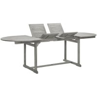 Trädgårdsbord (160-240)x100x75 cm massivt akaciaträ vidaXL