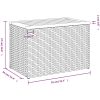 Trädgårdsbord 2 st beige 55x34x37cm konstrotting massivt trä vidaXL – miniatyr 11