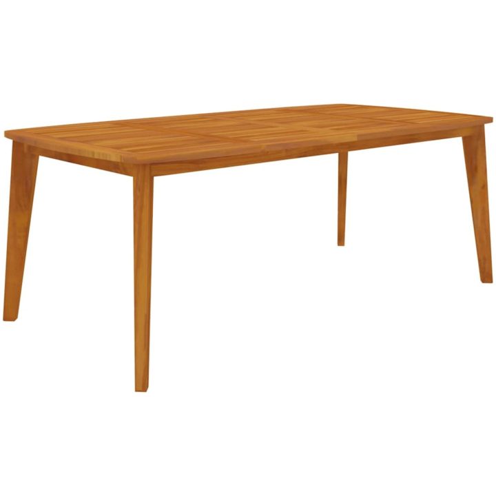 Trädgårdsbord 200x100x75 massivt akaciaträ vidaXL 200 x 100 x 75 cm – bild 2