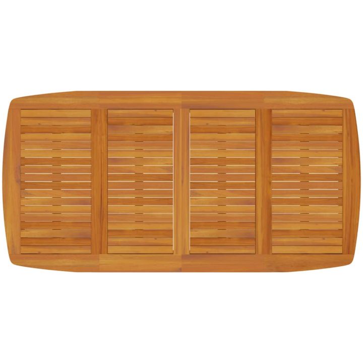 Trädgårdsbord 200x100x75 massivt akaciaträ vidaXL 200 x 100 x 75 cm – bild 3