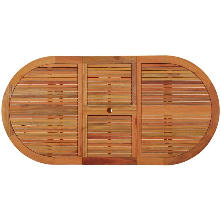 Trädgårdsbord 200x100x75 massivt eukalyptusträ vidaXL – bild 4