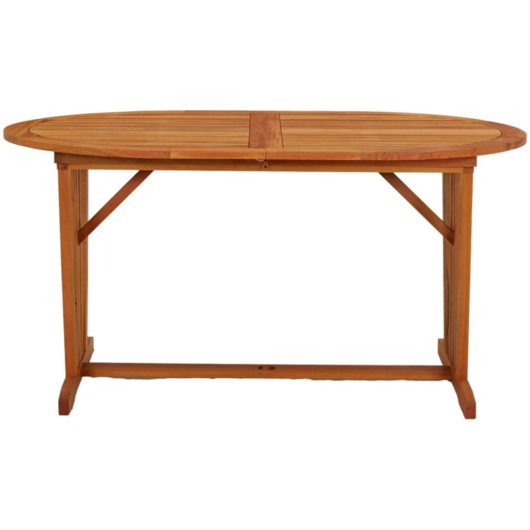 Trädgårdsbord 200x100x75 massivt eukalyptusträ vidaXL – bild 6
