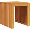 Trädgårdsbord 43x36x40 cm Massivt trä Teak vidaXL 36 x 43 x 40 cm – miniatyr 2