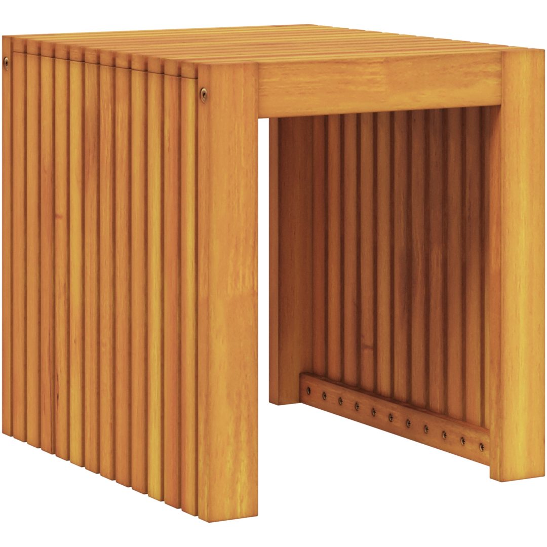Trädgårdsbord 43x36x40 cm Massivt trä Teak vidaXL 36 x 43 x 40 cm – bild 2