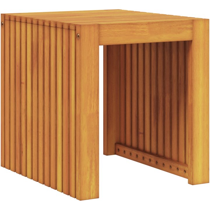 Trädgårdsbord 43x36x40 cm Massivt trä Teak vidaXL 36 x 43 x 40 cm – bild 2