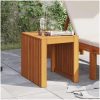 Trädgårdsbord 43x36x40 cm Massivt trä Teak vidaXL 36 x 43 x 40 cm – miniatyr 3