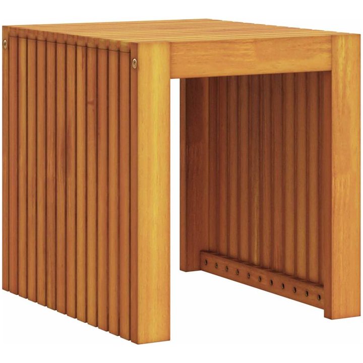 Trädgårdsbord 43x36x40 cm Massivt trä Teak vidaXL 36 x 43 x 40 cm – bild 6