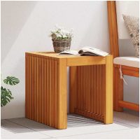 Trädgårdsbord 43x36x40 cm Massivt trä Teak vidaXL