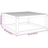 Trädgårdsbord 65x65x29 cm massivt akaciaträ vidaXL – miniatyr 9