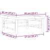 Trädgårdsbord 65x65x30 cm bambu vidaXL – miniatyr 9