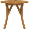 Trädgårdsbord 85 cm massivt akaciaträ vidaXL 85 x 85 x 75 cm – miniatyr 3