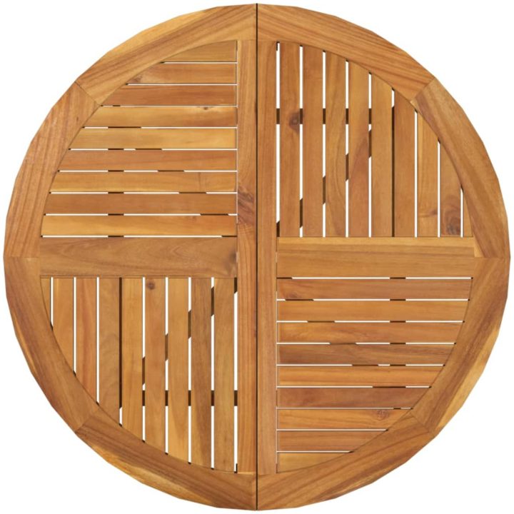 Trädgårdsbord 85 cm massivt akaciaträ vidaXL 85 x 85 x 75 cm – bild 4
