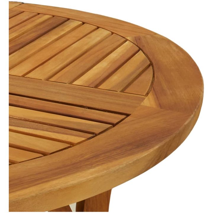 Trädgårdsbord 85 cm massivt akaciaträ vidaXL 85 x 85 x 75 cm – bild 5