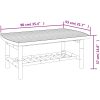 Trädgårdsbord 90x55x37 cm bambu vidaXL – miniatyr 7