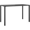 Trädgårdsbord antracit 110x54x70 cm stål vidaXL – miniatyr 2