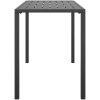 Trädgårdsbord antracit 110x54x70 cm stål vidaXL – miniatyr 4