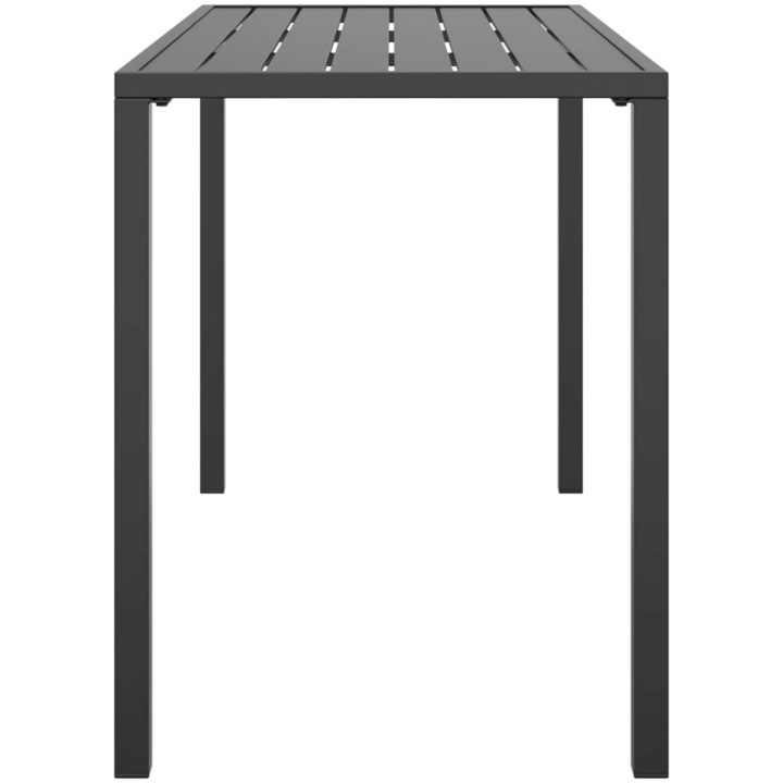 Trädgårdsbord antracit 110x54x70 cm stål vidaXL – bild 4