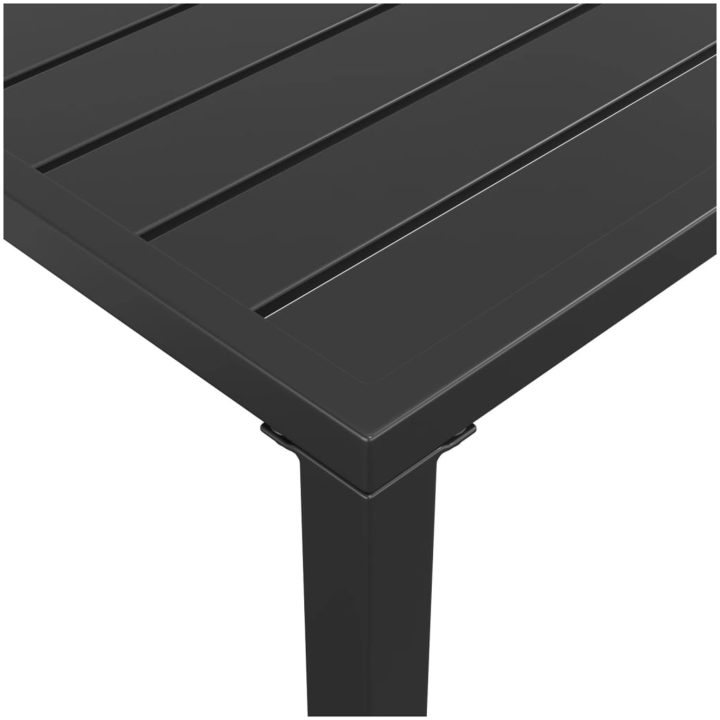 Trädgårdsbord antracit 110x54x70 cm stål vidaXL – bild 6